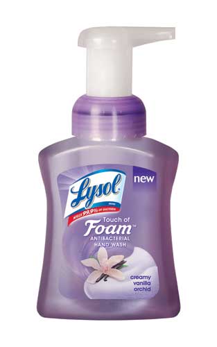 LYSOL TOUCH OF FOAM Antibacterial Hand Wash  Creamy Vanilla Orchid